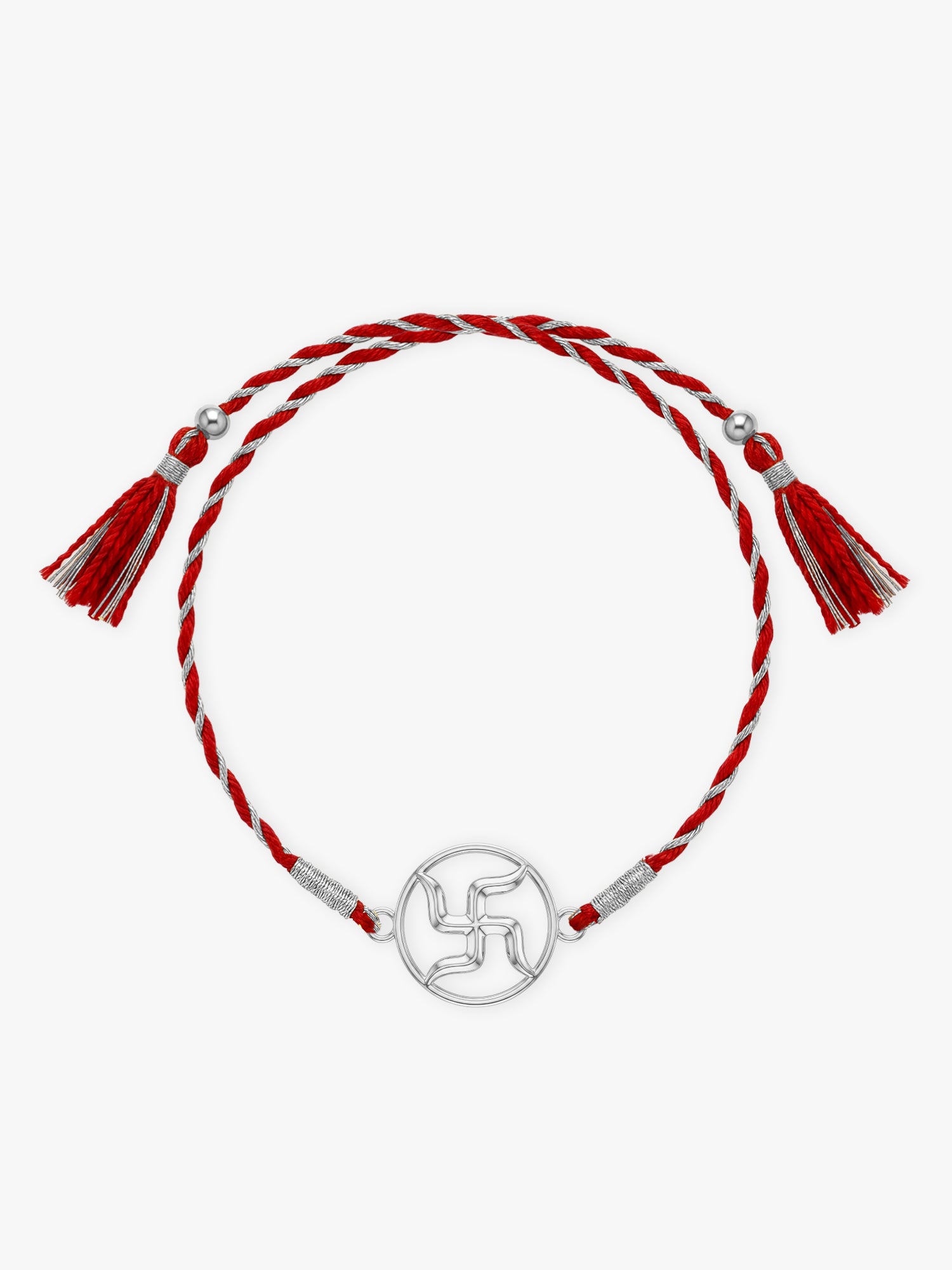 Silver Shubh Swastik Rakhi