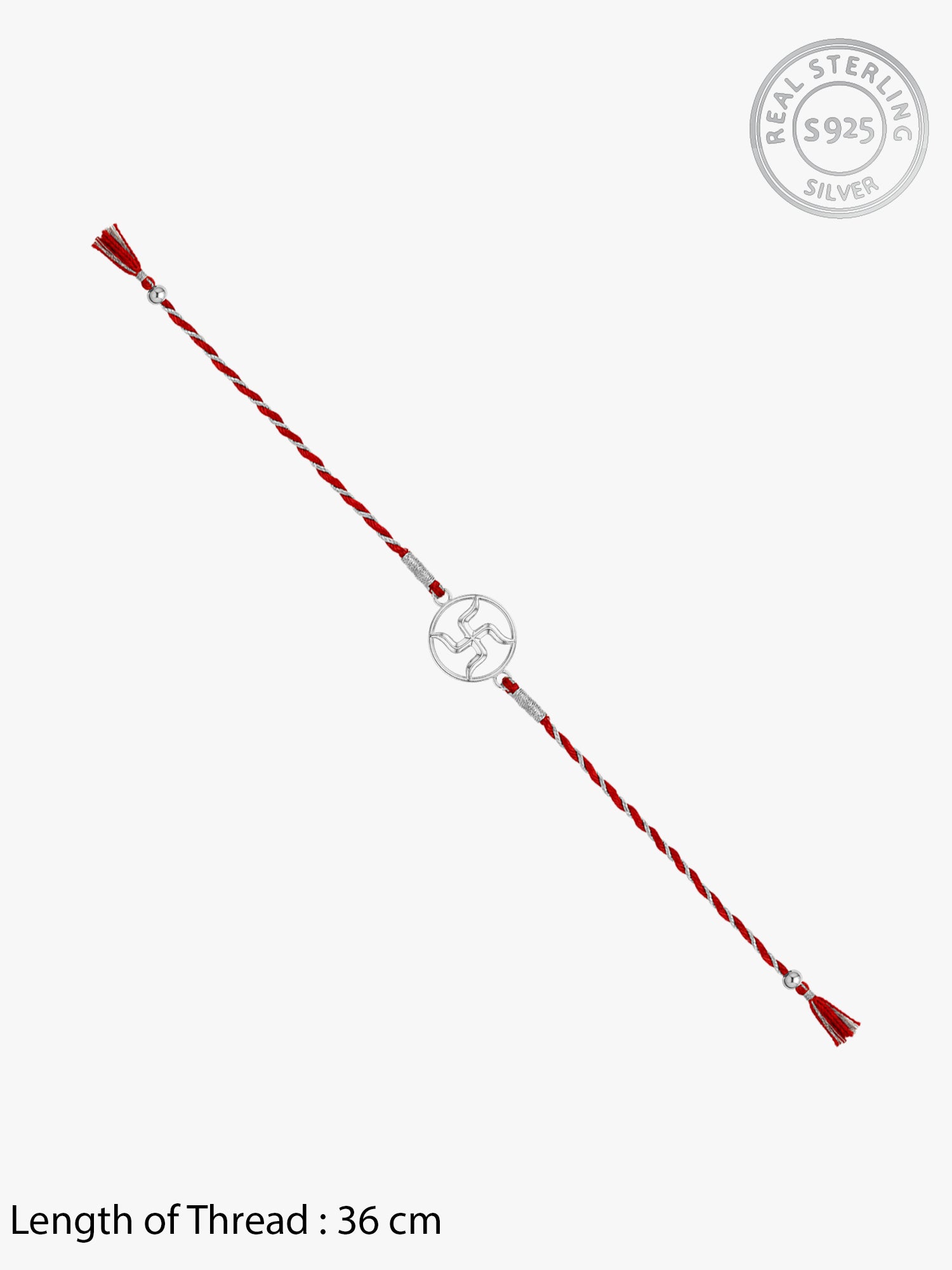 Silver Shubh Swastik Rakhi