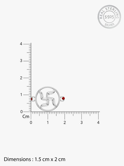 Silver Shubh Swastik Rakhi