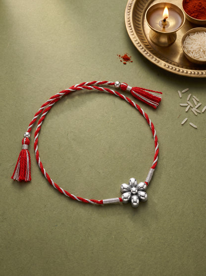 Silver Gulbahar Rakhi