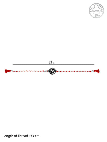 Oxidised Silver Blessings Rakhi