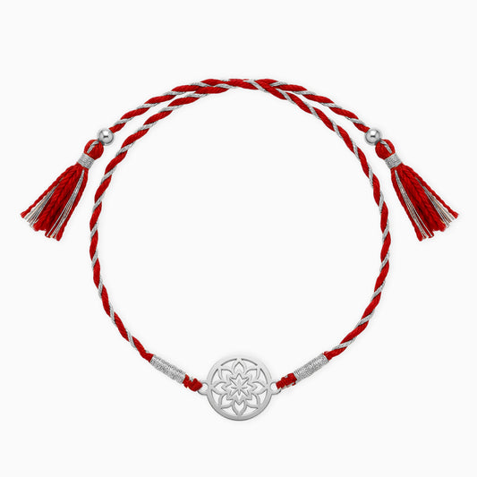 Silver Kusum Chakra Rakhi
