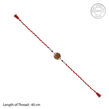 Silver Sacred Rudraksha Rakhi
