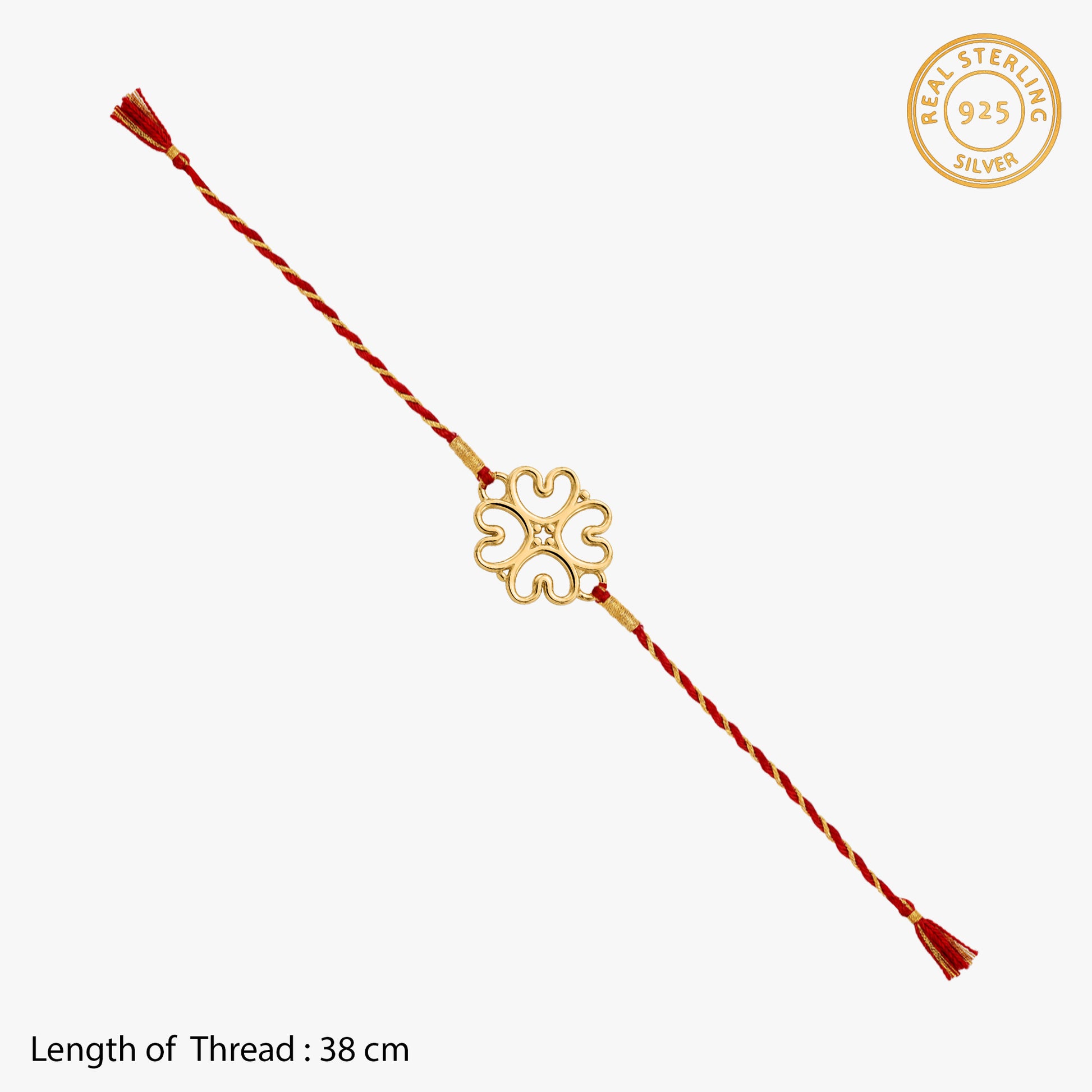 Golden Divine Floret Rakhi