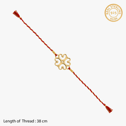 Golden Divine Floret Rakhi