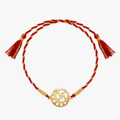 Golden Swastik Kavach Rakhi