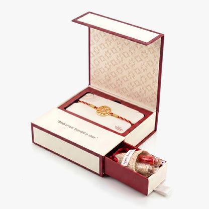 Golden Swastik Kavach Rakhi