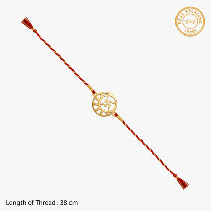 Golden Swastik Kavach Rakhi
