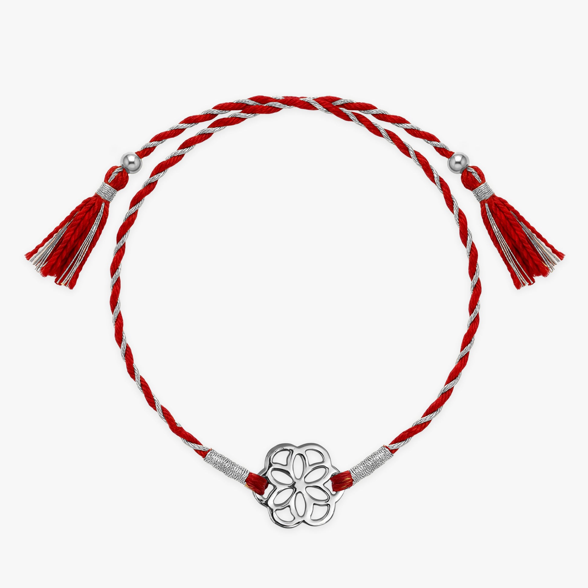 Silver Advik Mandala Rakhi
