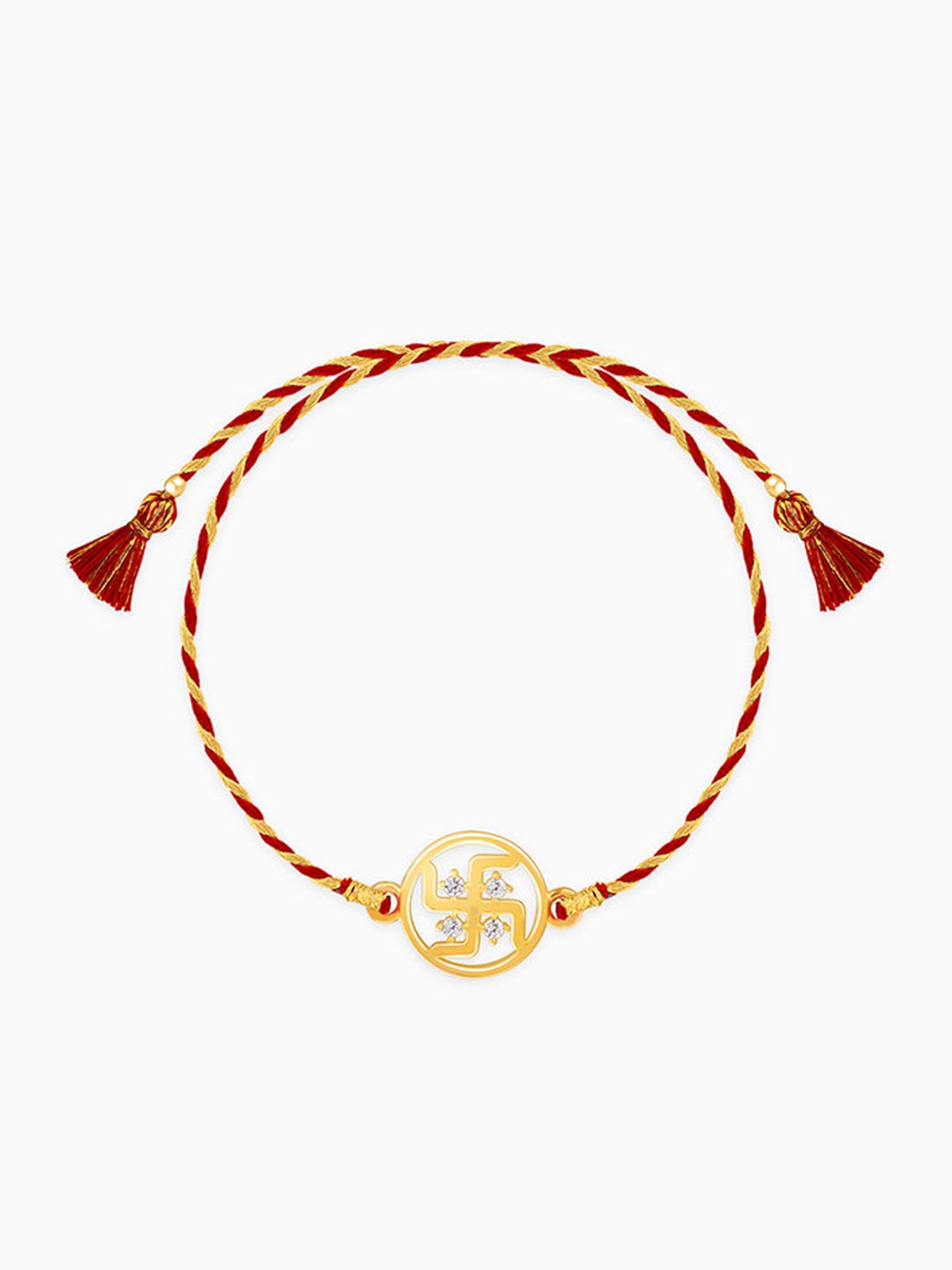 Golden Swastik Rakhi