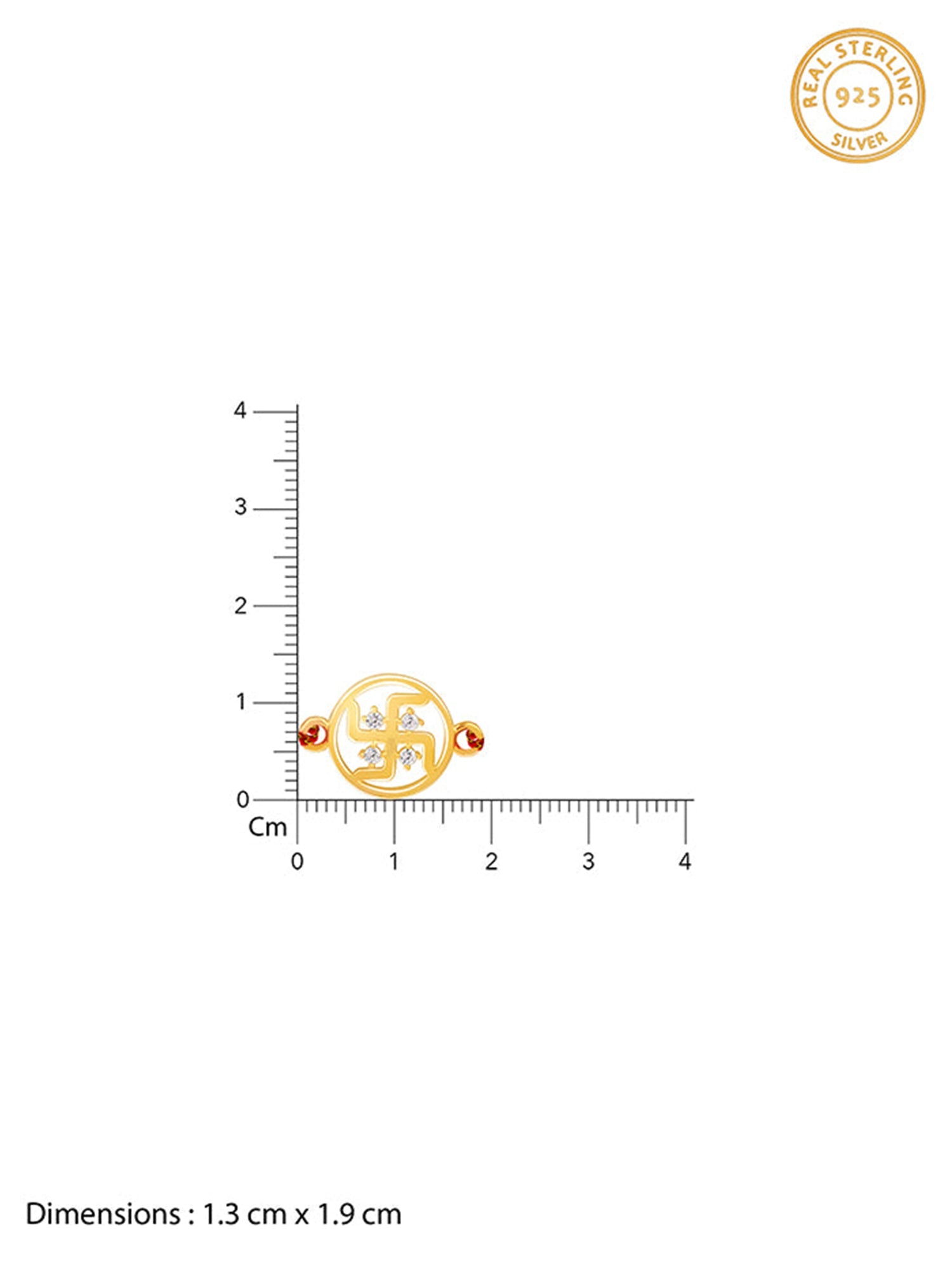 Golden Swastik Rakhi