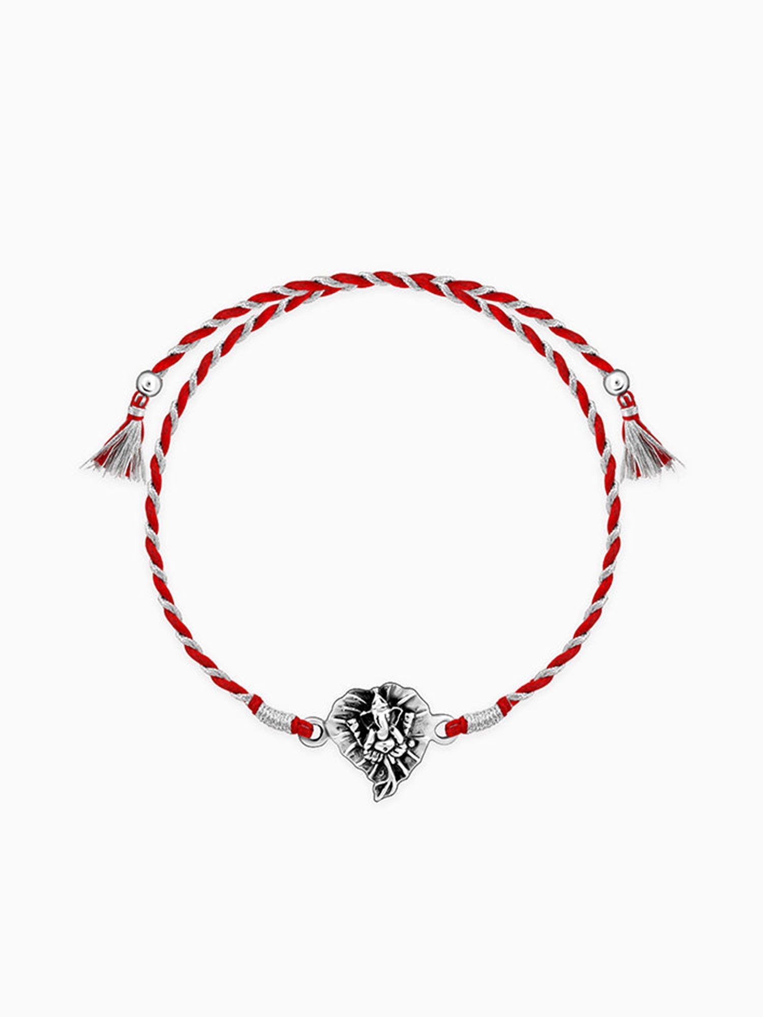 Oxidised Silver Ganpati Blessings Rakhi