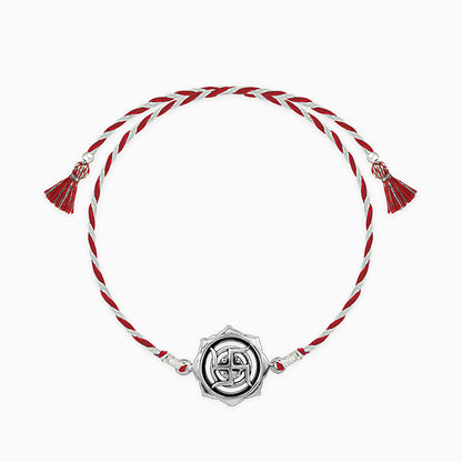 Oxidised Silver Swastika Rakhi