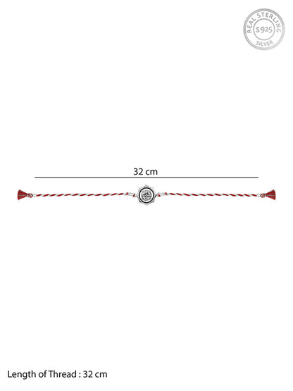 Oxidised Silver Swastika Rakhi