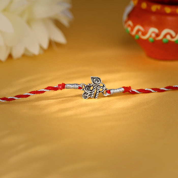 Dollar Rakhi Buy Silver Shree Rakhi at Best Price with International Shipping – GIVA