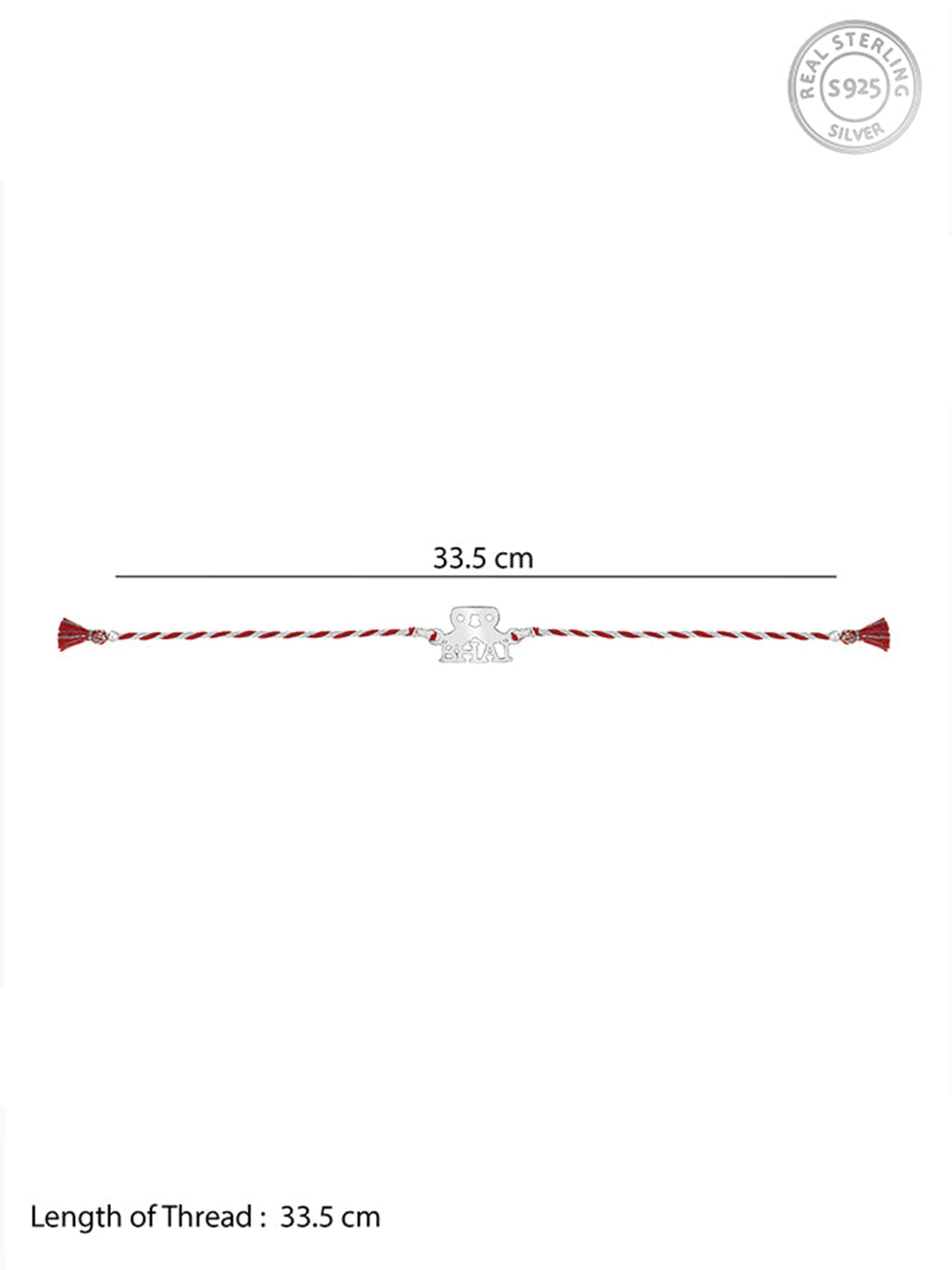 Silver Brother Rakhi