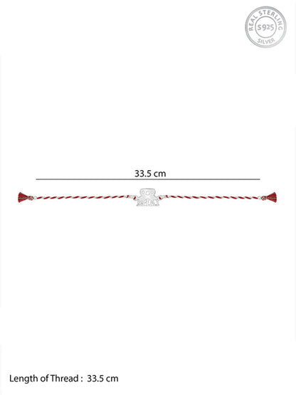 Silver Brother Rakhi