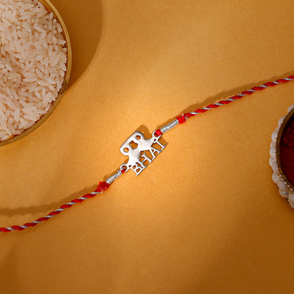Silver Brother Rakhi