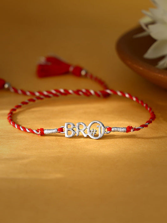 Silver Best Bro Rakhi