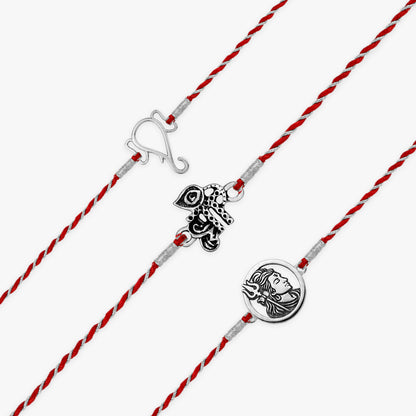 Silver Mangalya Rakhi Combo (Set of 3)