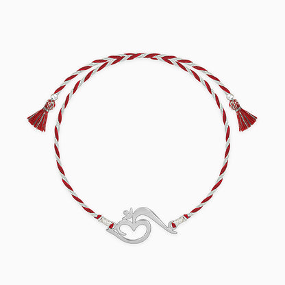 Silver Stylish Om Rakhi