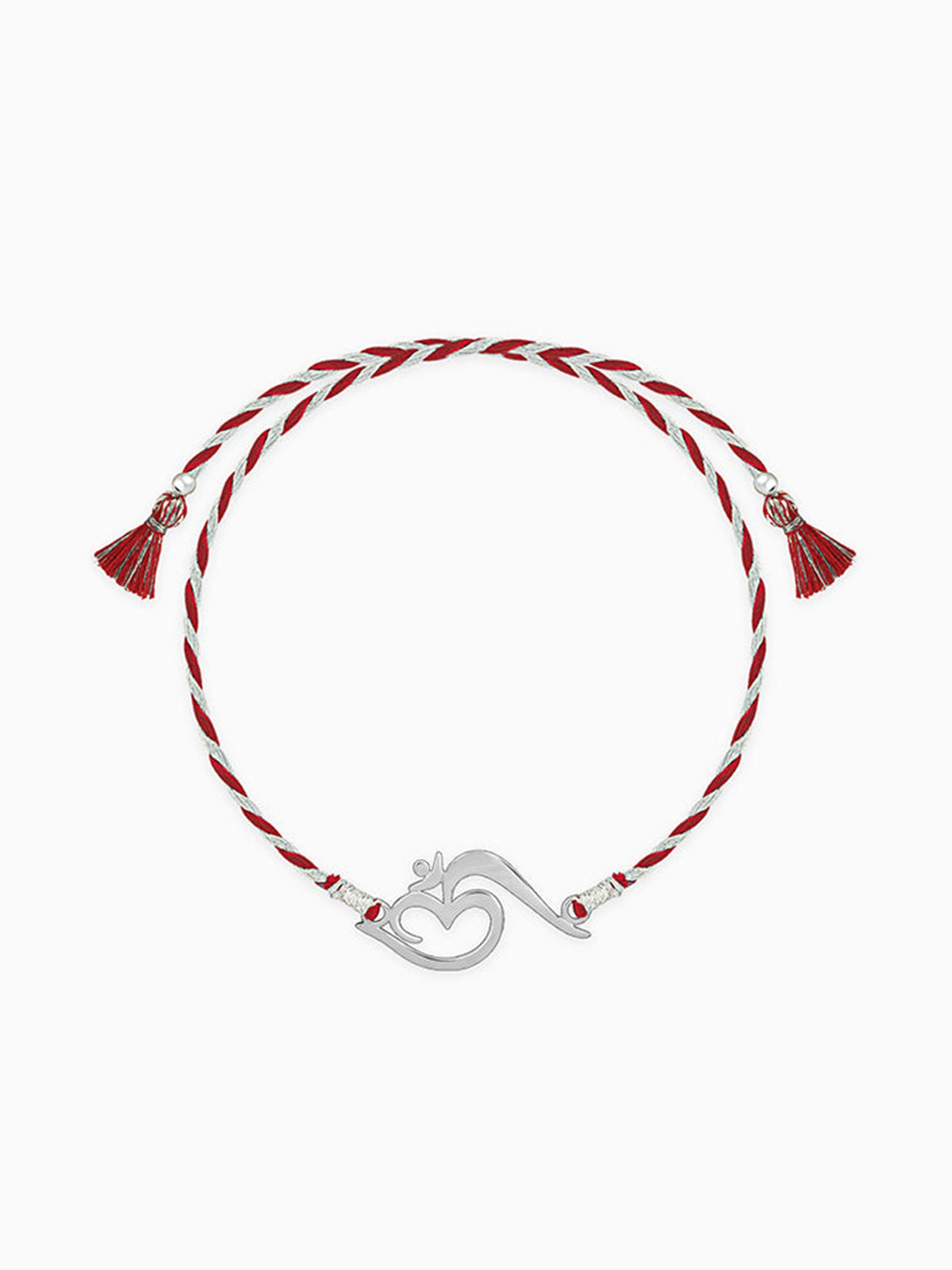 Silver Stylish Om Rakhi