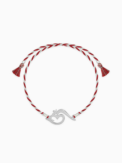 Silver Stylish Om Rakhi