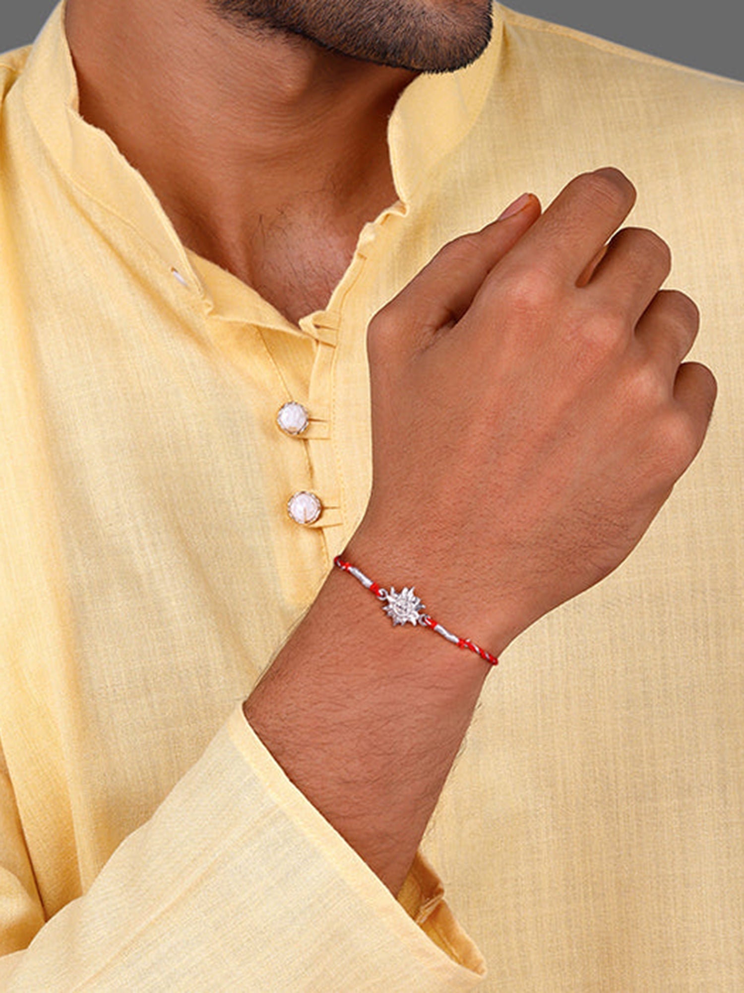 Silver Surya Rakhi