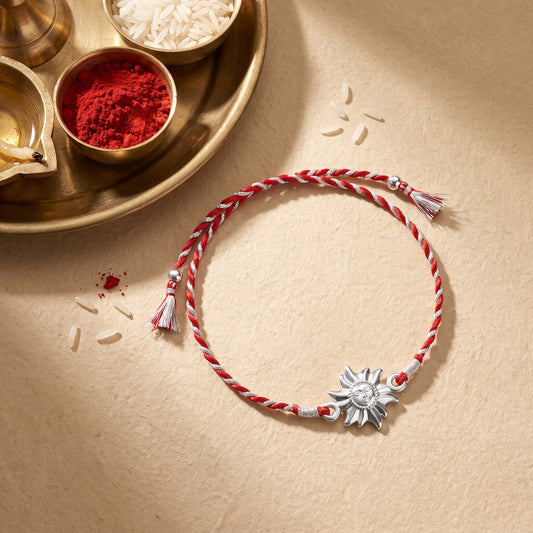 Silver Surya Rakhi