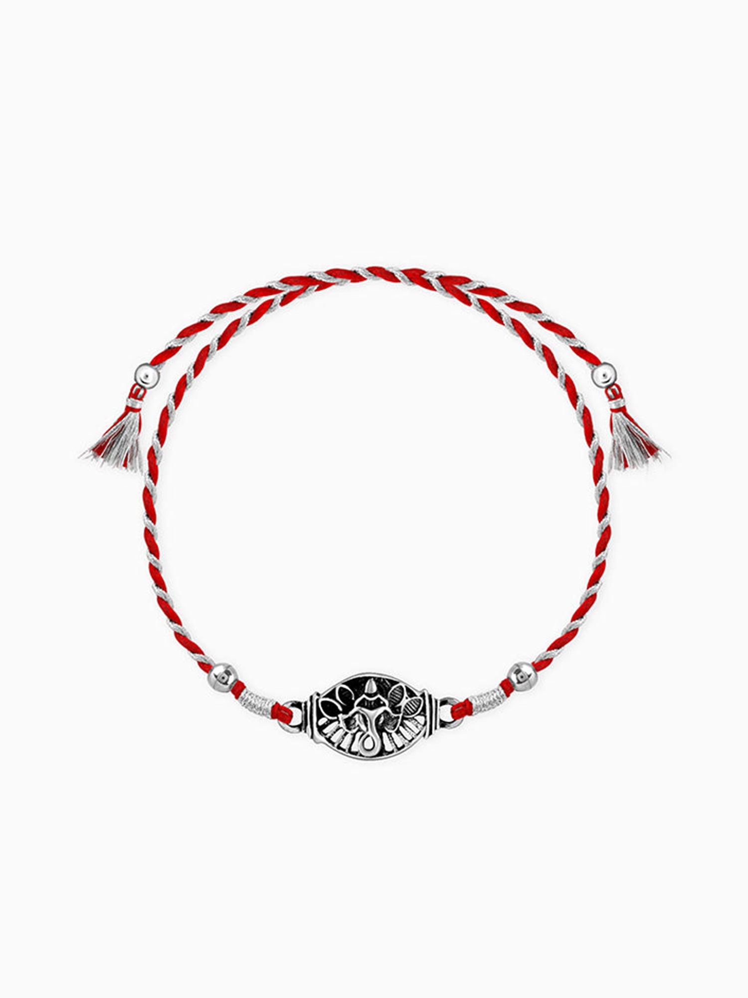Oxidised Silver Vinayak Rakhi