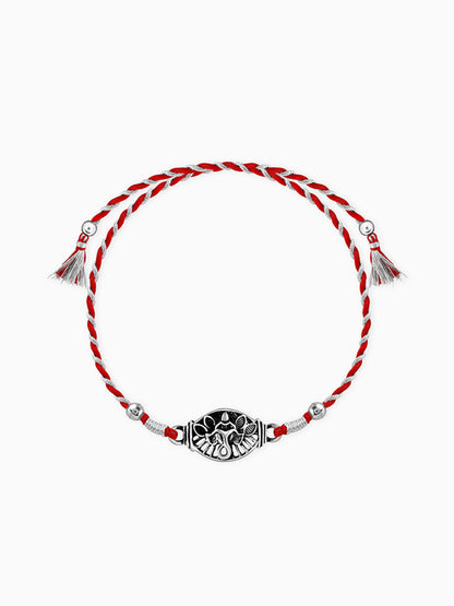 Oxidised Silver Vinayak Rakhi