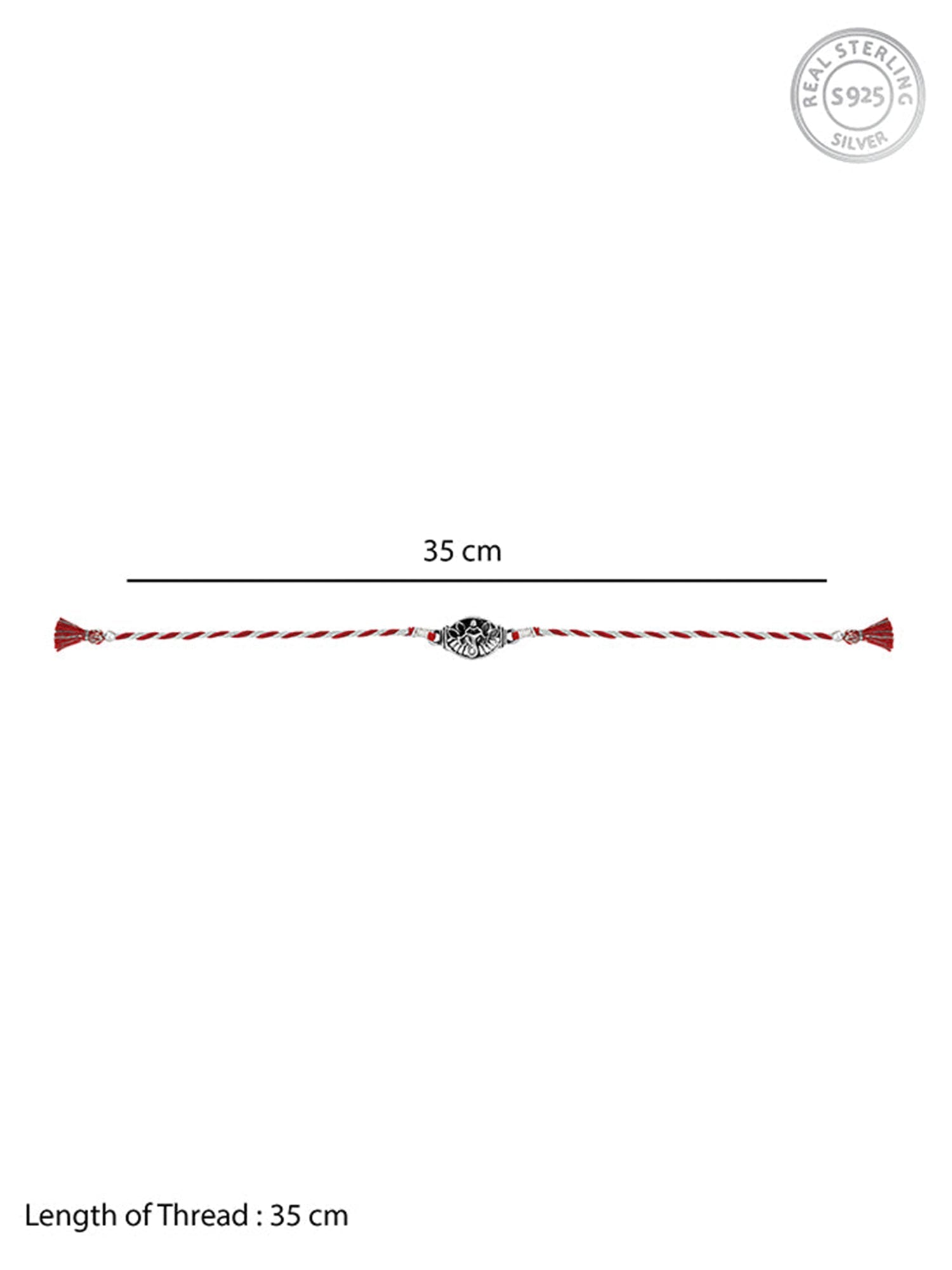 Oxidised Silver Vinayak Rakhi
