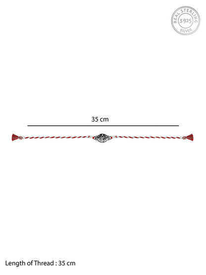 Oxidised Silver Vinayak Rakhi