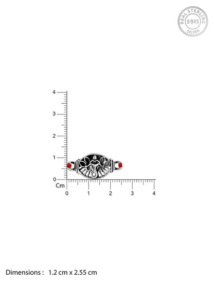 Oxidised Silver Vinayak Rakhi