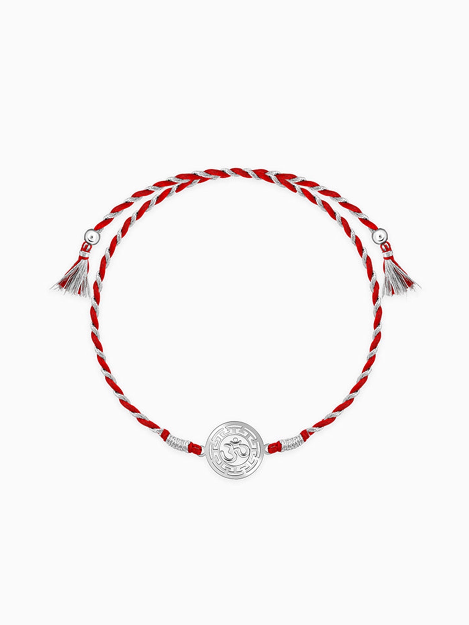 Silver Protected Om Rakhi