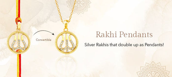 Buy Silver Pendant Rakhi at Best Price – GIVA
