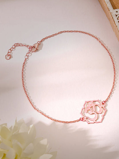 Rose Gold Omkara Bracelet Rakhi