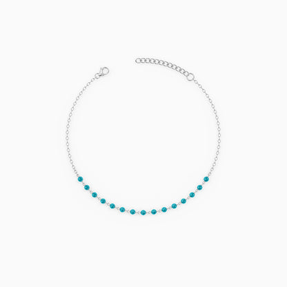 Silver Aquelle Anklet