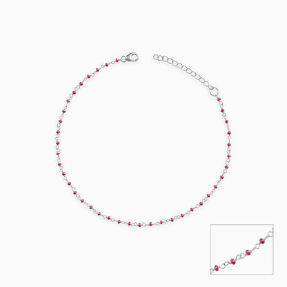 Silver Solivra Anklet