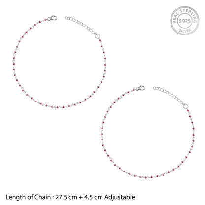 Silver Solivra Anklet