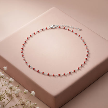 Silver Solivra Anklet
