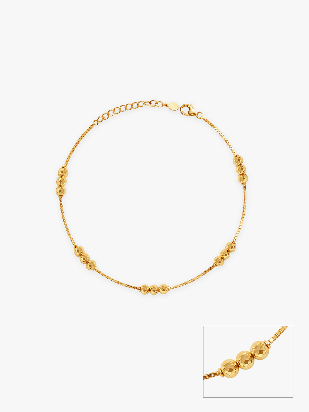 Golden Xanthe Beaded Anklets