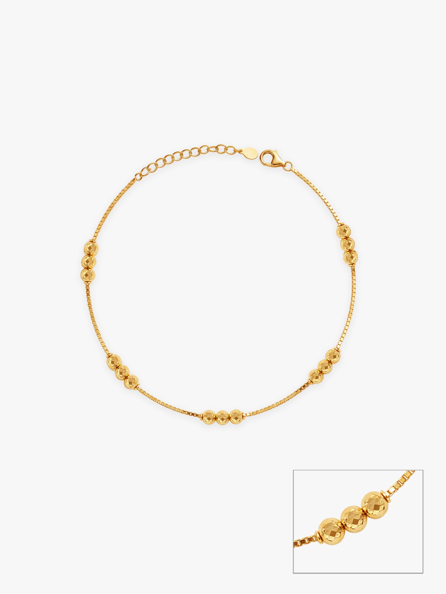 Golden Xanthe Beaded Anklets