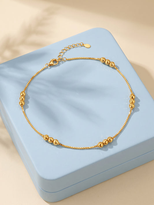 Golden Xanthe Beaded Anklets
