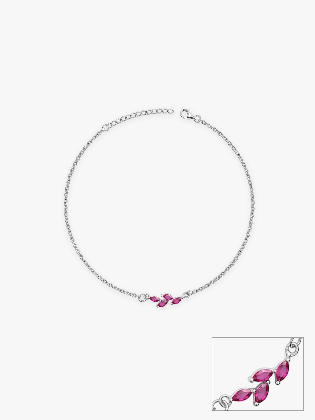 Silver Felicia Anklet