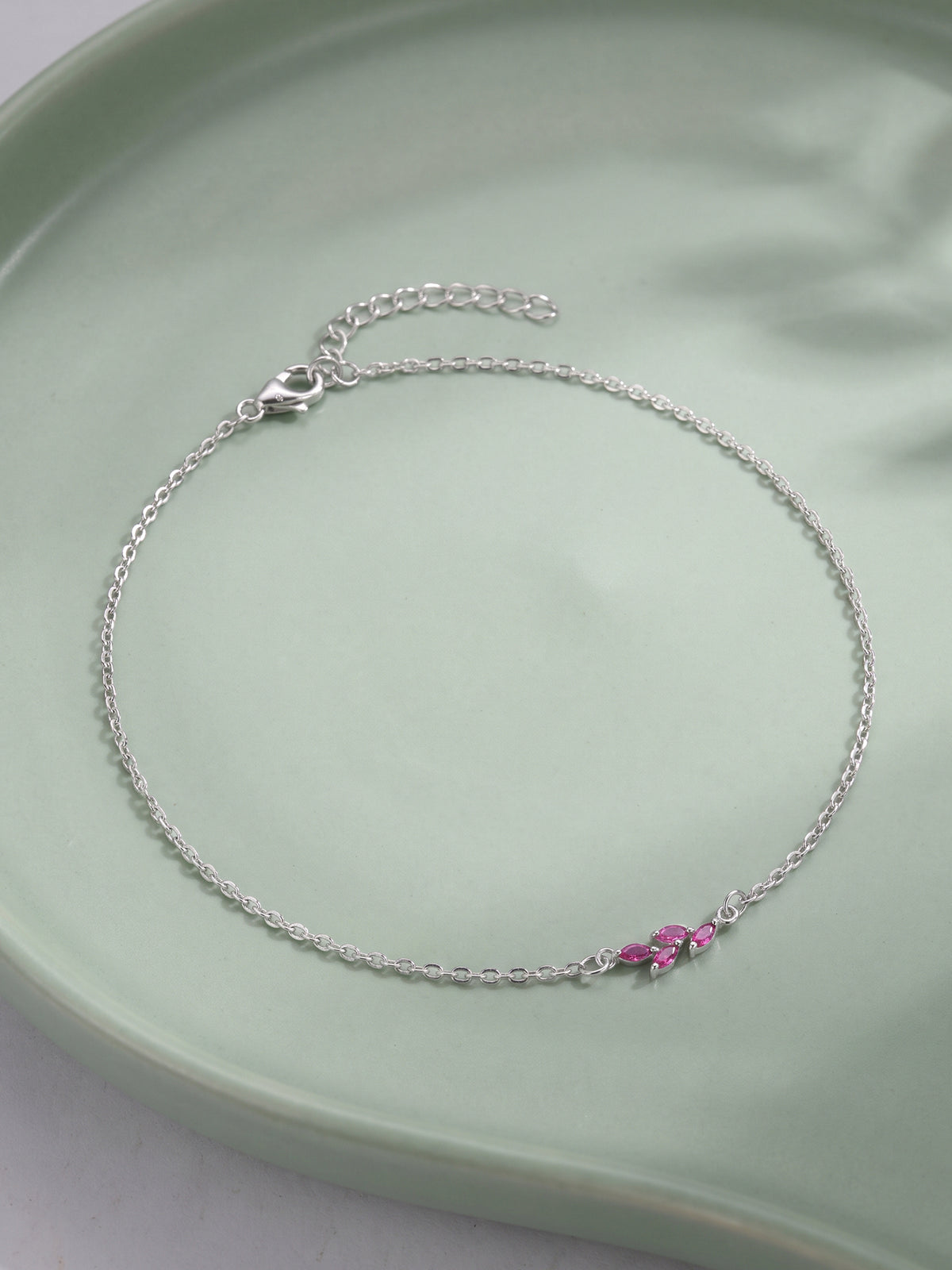 Silver Felicia Anklet