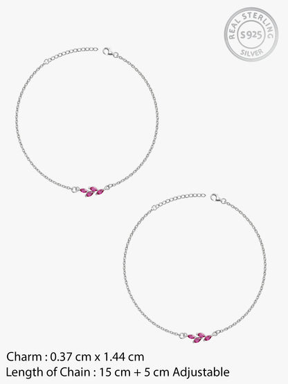 Silver Felicia Anklet