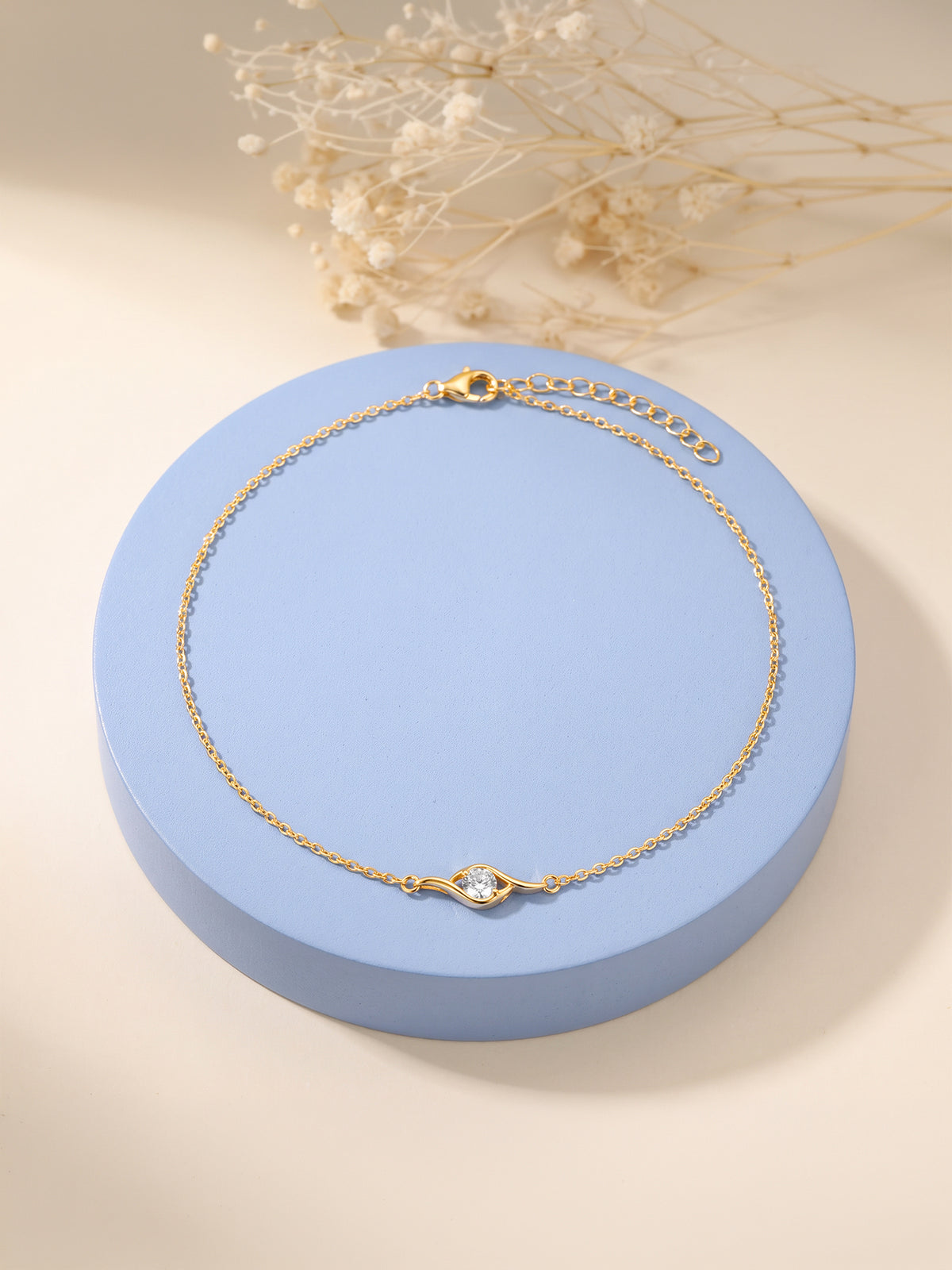 Golden Shinny Eye Anklet