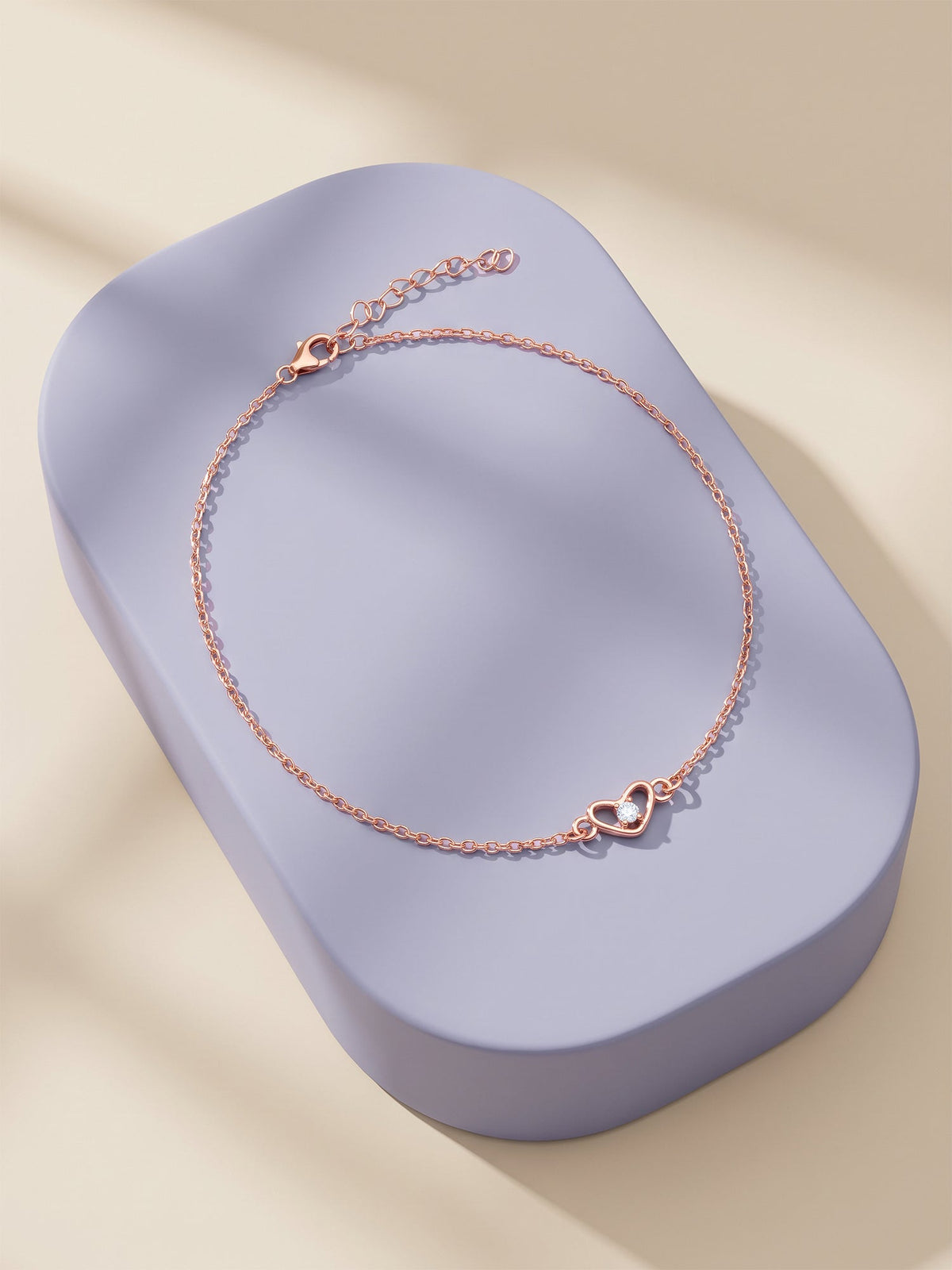 Rose Gold Luv You Anklet