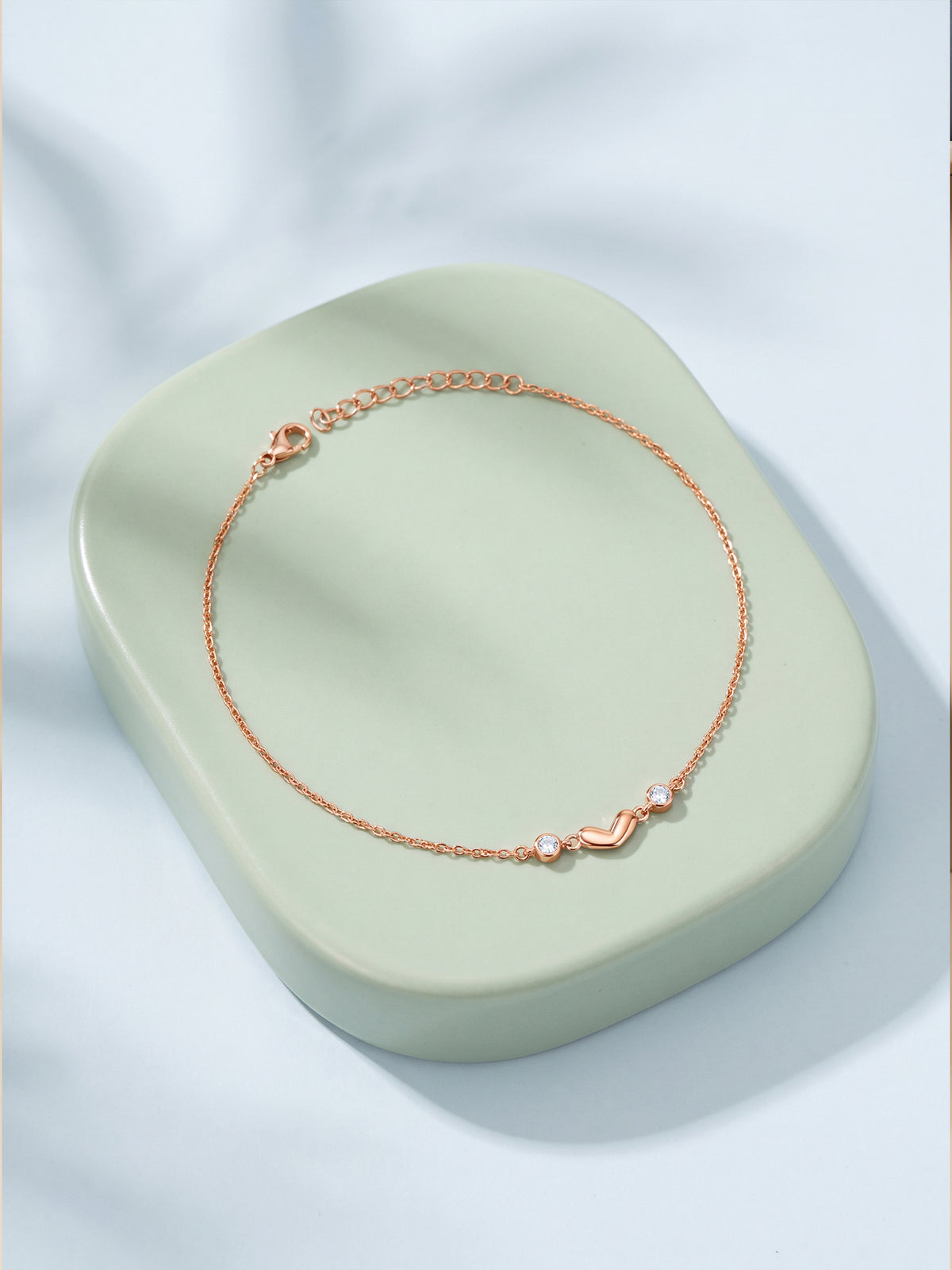 Rose Gold Ember Pulse Anklet